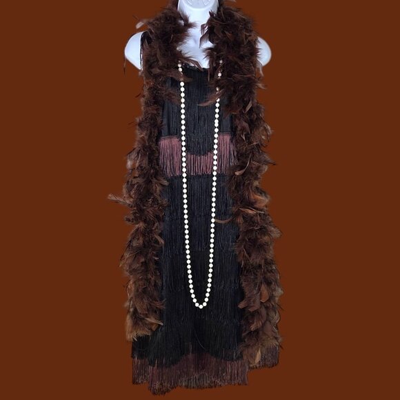 California Costume Roaring 20's Gatsby Art Deco Flapper Party Halloween Costume - Picture 10 of 10